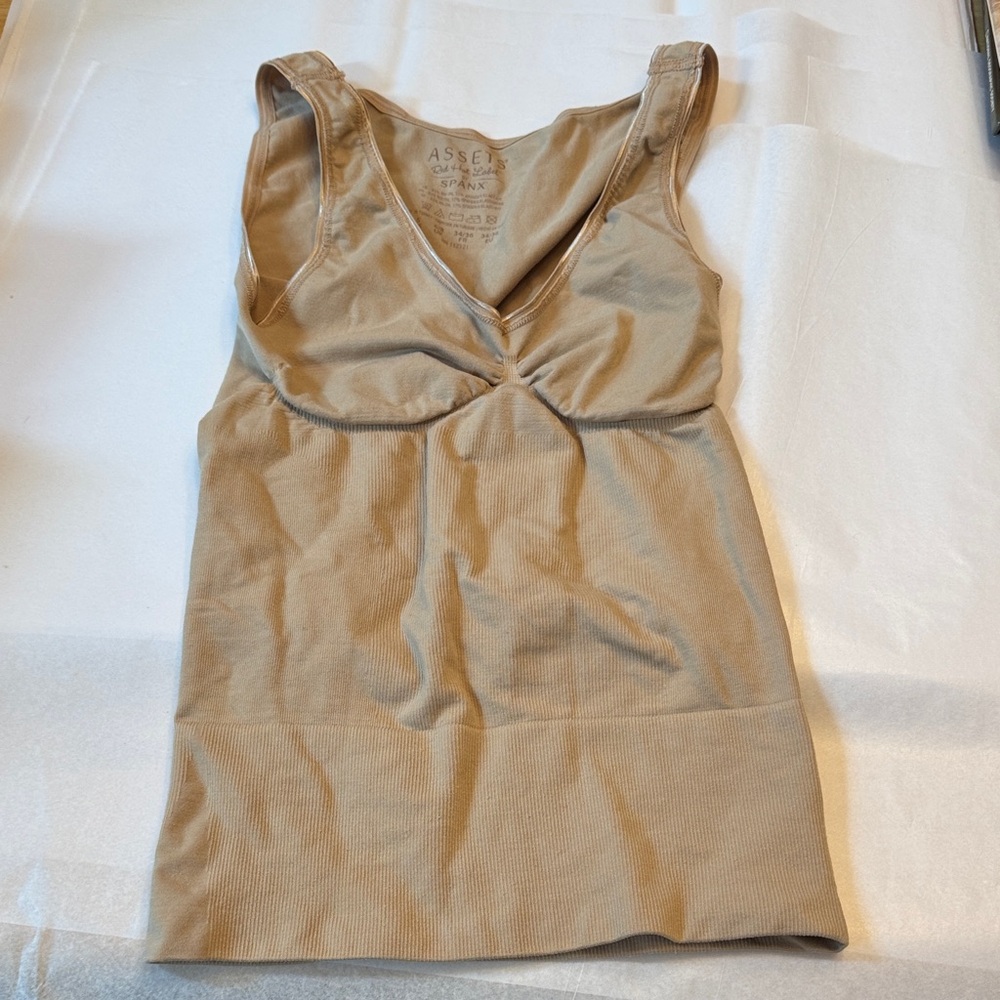 Spanx Assets Tan Sleeveless Top, excellent condition